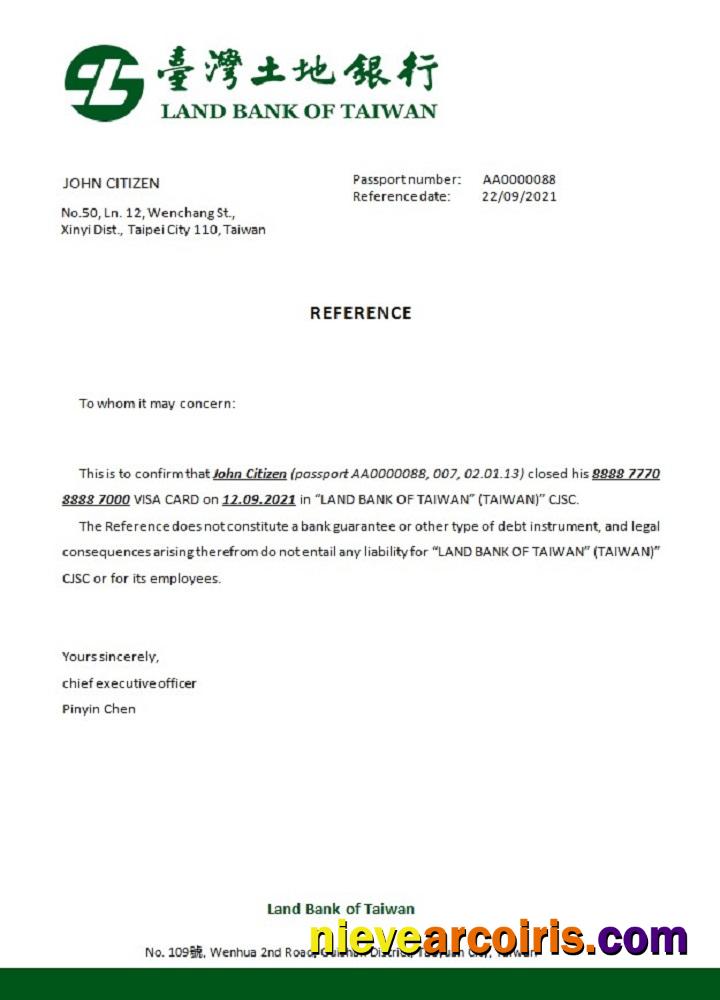 Taiwan Land Bank of Taiwan closure reference